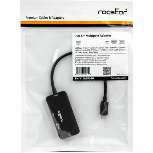 USB-C MULTIPORT ADAPTER USB TYPE-C 3-IN-1 4K 1X 3.0 TYPE-A