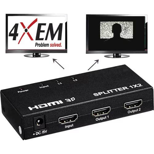 2PORT HDMI VIDEO SPLITTER 4K2K 1080P 4KX2K 1920X1080 2YR WARRANTY
