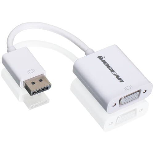 DISPLAYPORT TO VGA ADAPTER CONNECTS IMAC /MACBOOK TO PROJECTOR