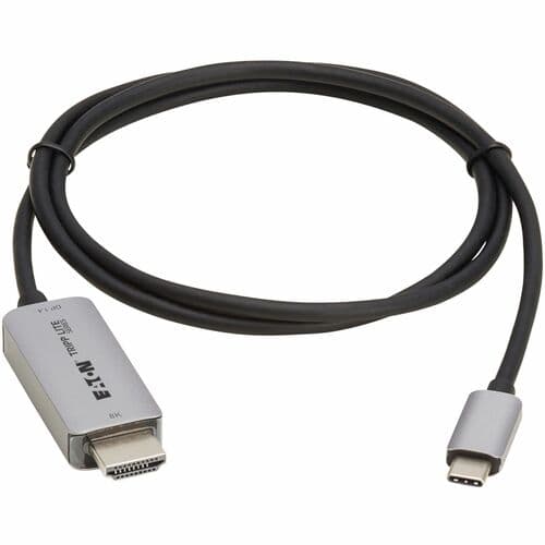 USB-C HDMI ACTIVE ADAPTER CABLE M/M 8K60HZ 4K 144HZ HDR BLACK 3FT