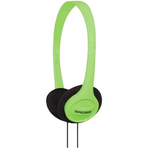 GREEN PORTABLE ON EAR HEADPHONE ADJUSTABLE HEADBAND