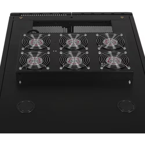 RACK ENCLOSURE ROOF FAN PANEL SERVER CABINET 6 120V FANS 5-15P